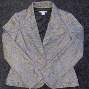 AT Classic Single Button Herringbone Blazer Sz 6